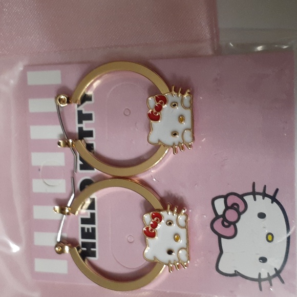 Sanrio Hello Kitty Hoop Earrings - Picture 2 of 3